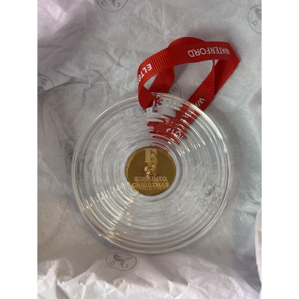WATERFORD 2025 ELTON JOHN VINYL RECORD ORNAMENT NEW IN BOX $125
